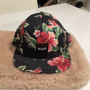 HUF Kids Floral Cap - Black and Red